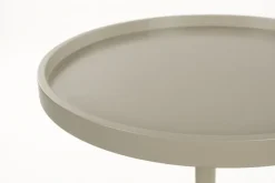 Sidobord 'Jason' Ø46 cm - Beige