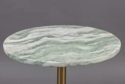 Sidobord 'Salerno' M - Mässing/Marmor