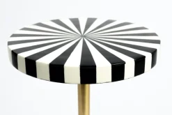Sidobord 'Strike Lucky' - Svart/Vit