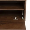 Sidobord 'Stripes Low' 120x42x50 cm - Brun