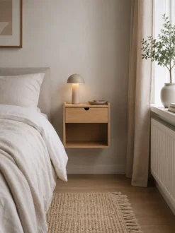 Sängbord 'Mellby' - Ek