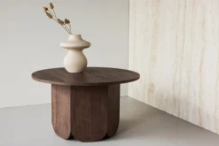 Soffbord 'Björkvik' Runt 80cm - Mocka