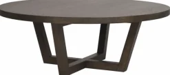 Soffbord 'Boxford' Runt 110cm - Mörk ek