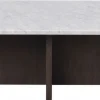 Soffbord 'Brooksville' 90x90cm - Vit/Brun