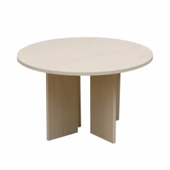 Soffbord 'Créme' Runt 75cm - Vitpigmenterad