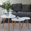 Soffbord 'Dalby' 3 delar - Vit
