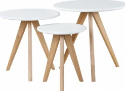 Soffbord 'Dalby' 3 delar - Vit