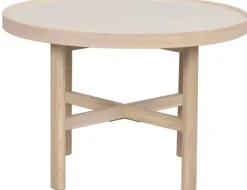 Soffbord 'Marsden' Runt 60cm - Ljus ek