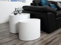Soffbord 'Ponza' 2 delar - Vit