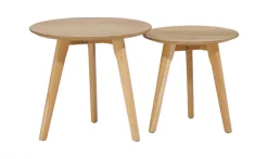 Soffbord Runt 'Nagano' 2 delar - Ek