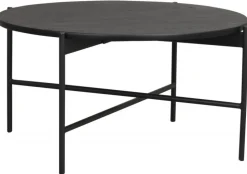 Soffbord 'Skye' Runt 89cm - Svart