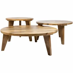 Soffbord Vintage Runt 80cm - Natur