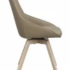 Stol 'Alison' Läder - Beige/vitpigmenterad