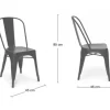 Stol 'Montmartre' - Vintage svart