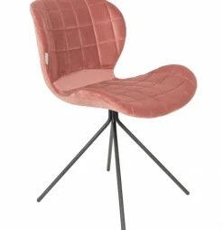 Stol 'Omg' - Sammet/Rosa