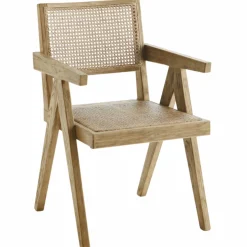 Stol 'Wooden rattan' - Natur