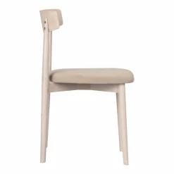 Stol 'Ystad' - Vit ek/Beige