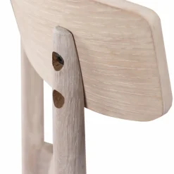 Stol 'Ystad' - Vit ek/Beige