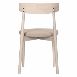Stol 'Ystad' - Vit ek/Beige