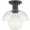 Taklampa 'Glass Shade' - Svart