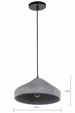 Taklampa 'Grafite Circle' - Cement