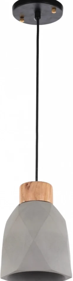 Taklampa 'Mika' - Trä/Cement