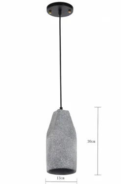Taklampa 'Stone Cylinder' - Cement