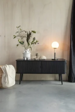 Tv-bänk 'Barbier' - Svart