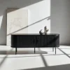 Tv-bänk 'Holmvik' - Svart