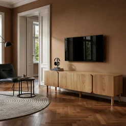 Tv-bänk 'Lövhamn' L- Natur