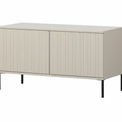TV-bänk ‘New Gravure’ 100 cm - Beige/Svart
