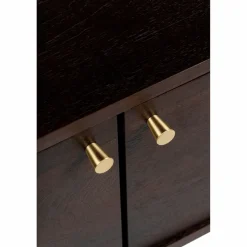 TV-bänk 'Prime' - Valnöt/Mässing