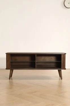 Tv-Bänk 'Vento' 120 cm - Valnöt