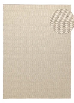Ullmatta 'Larkana' - Beige/vit