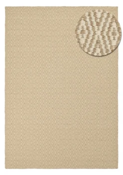 Ullmatta 'Monastir' - Beige/vit