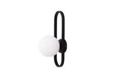Vägglampa 'Agunnaryd' - Vit/Svart