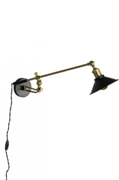 Vägglampa 'Penelope' - Svart